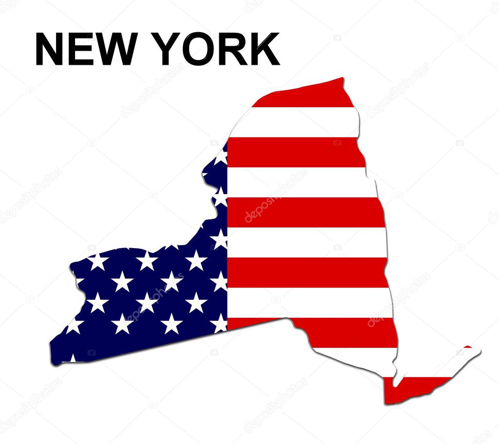 USA State Map New York