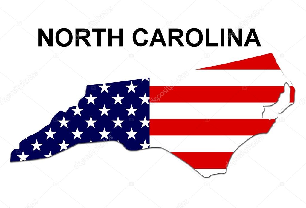USA State Map North Carolina
