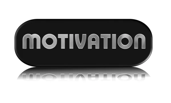 Motivation-knappen med skugga — Stockfoto