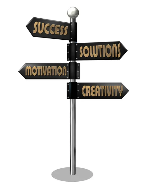 Business Motivation Directory Sign — Stock Photo, Image