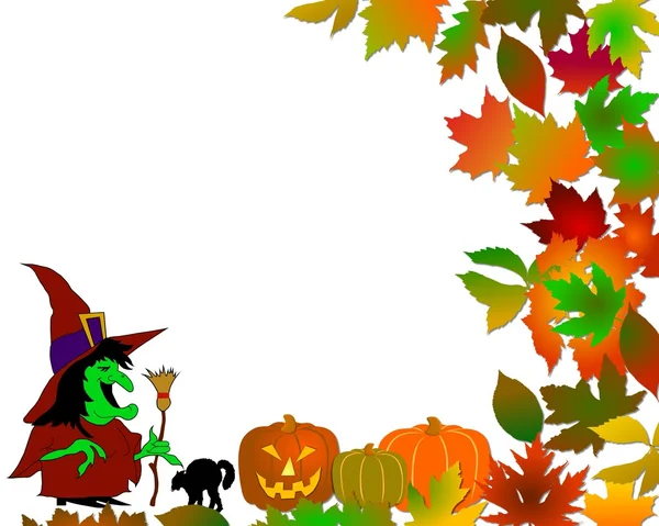 Halloween boszorkány háttér — Stock Fotó