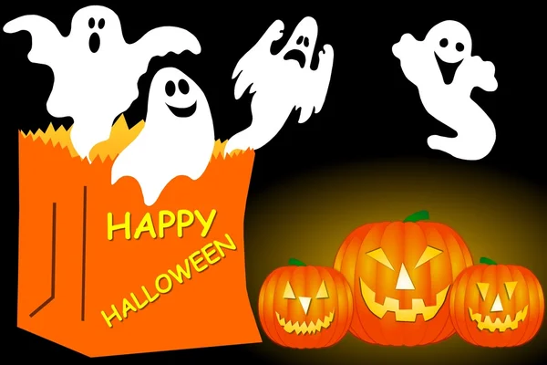 Felice fantasma di Halloween — Foto Stock