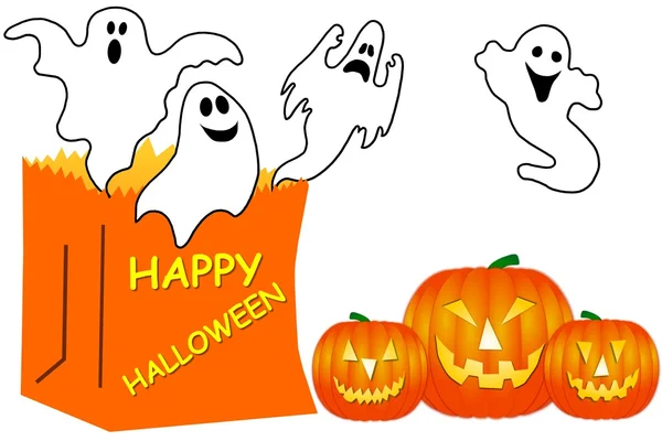 Felice fantasma di Halloween — Foto Stock