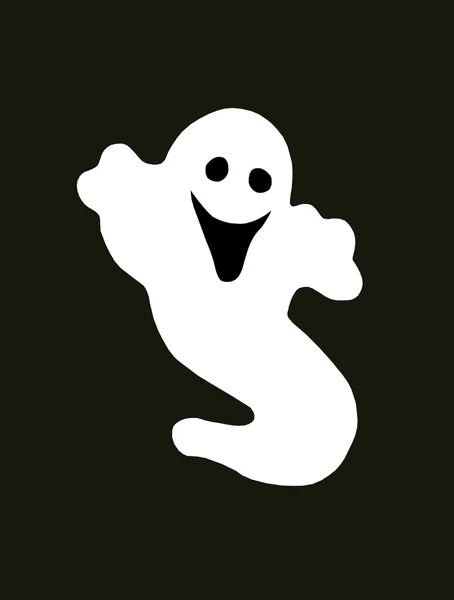 Изолированный призрак Хэллоуина — стоковое фото