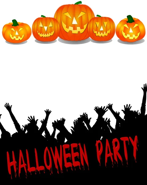 Plakat zur Halloween-Party — Stockfoto