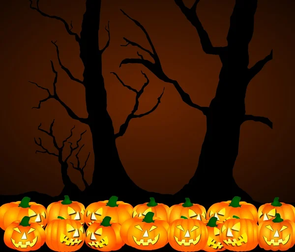 Halloween-Kürbisse Hintergrund — Stockfoto