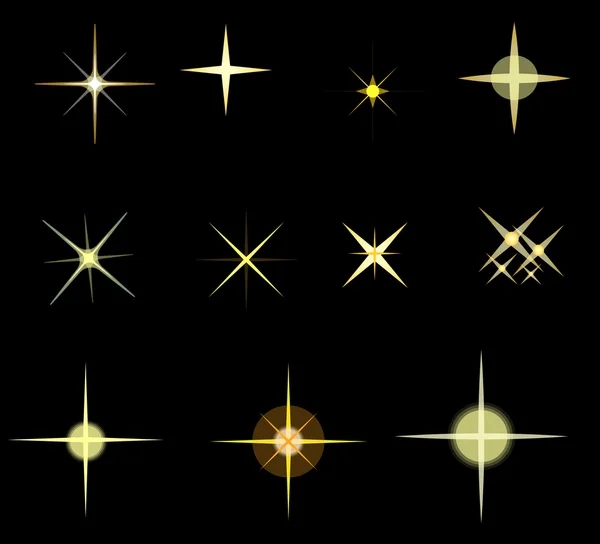 Conjunto de estrellas vectoriales — Archivo Imágenes Vectoriales