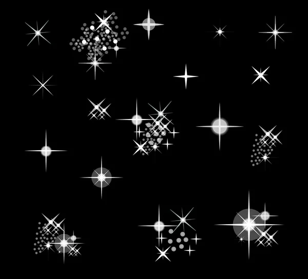 Verzameling van vector sterren — Stockvector