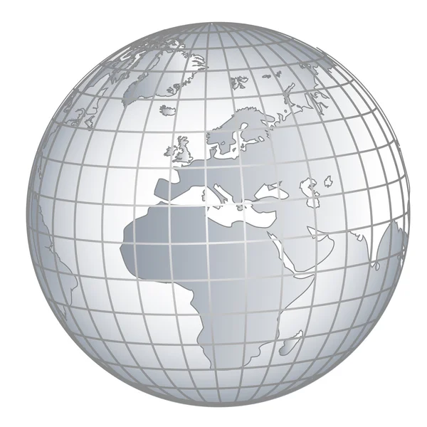 Глобус Европа Африка — стоковый вектор