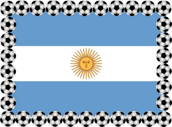 Soccer Argentina — Stock Vector