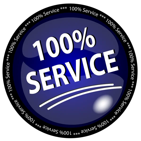 100% Service-Taste — Stockvektor
