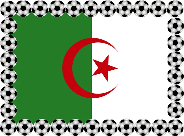 足球阿尔及利亚 — 图库矢量图片