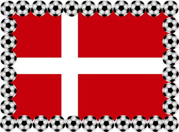 Voetbal Denemarken — Stockvector