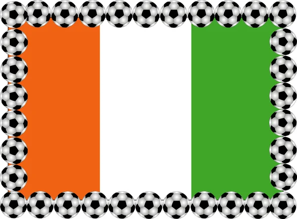 Futebol Costa do Marfim —  Vetores de Stock