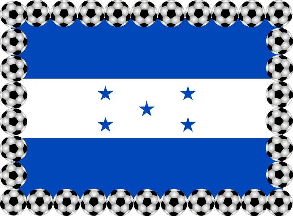 足球洪都拉斯 — 图库矢量图片