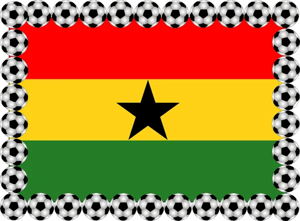 Fútbol Ghana — Vector de stock