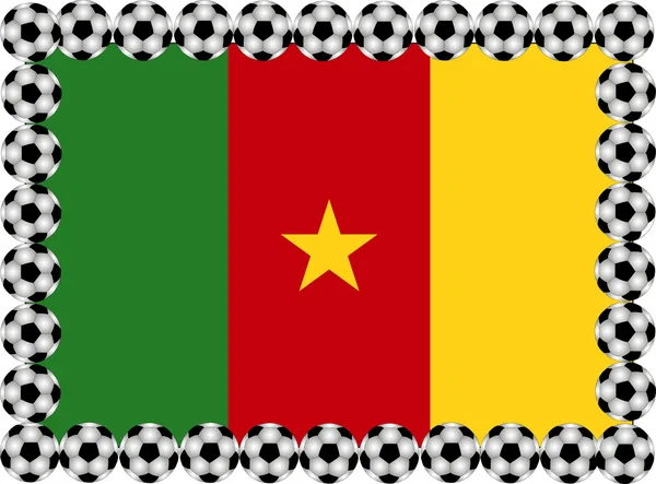 Fotbalu Kamerun — Stockový vektor