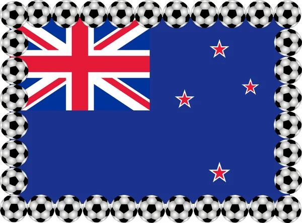 Soccer New Zealand — Stock Vector