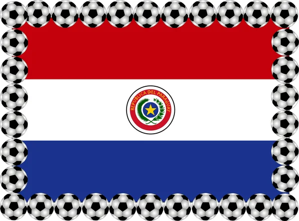 Voetbal-paraguay — Stockvector