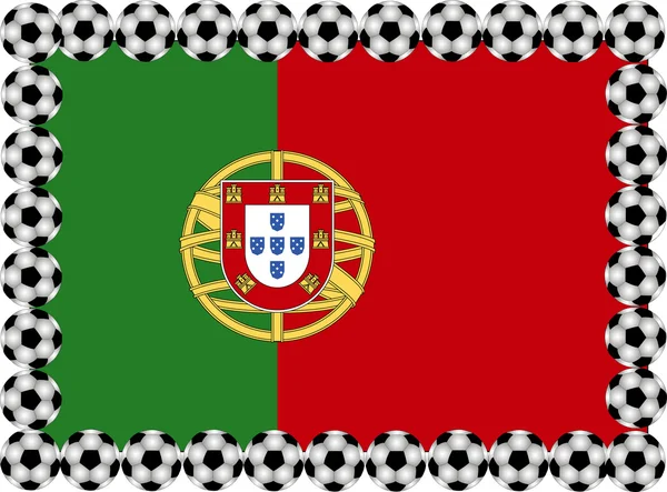 Futebol Portugal — Vetor de Stock