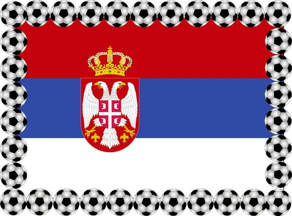 Fútbol Serbia — Archivo Imágenes Vectoriales