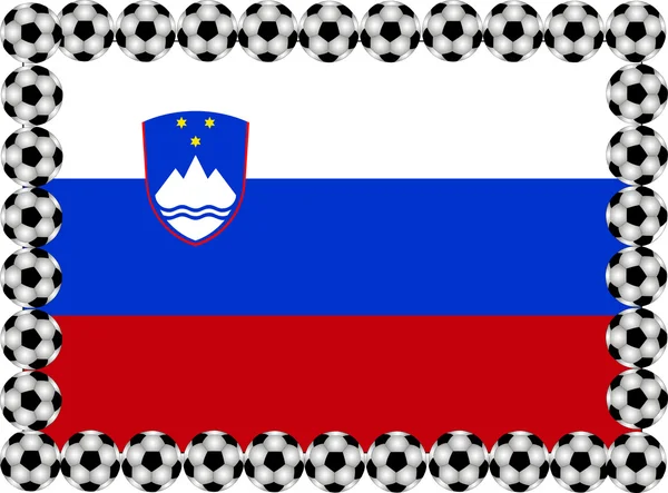 Calcio Slovenia — Vettoriale Stock