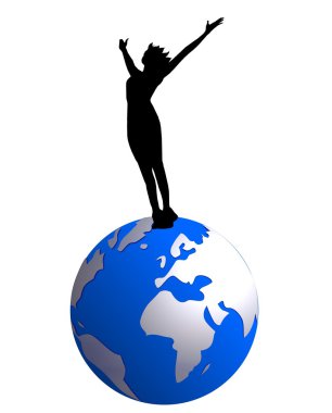 Top of the world clipart