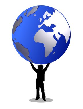 The world in our hands clipart
