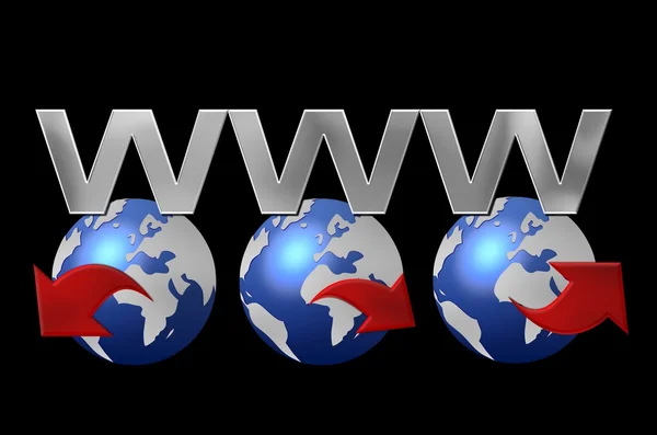 Hintergrund zum Thema World Wide Web — Stockfoto