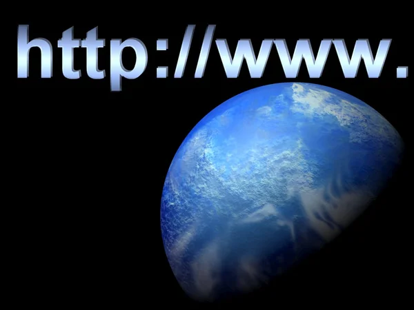 World Wide Web fundo temático — Fotografia de Stock