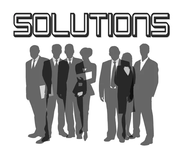 Business slogan Solutions — Stock Photo, Image