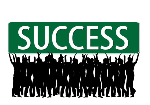 Business slogan framgång kör — Stockfoto