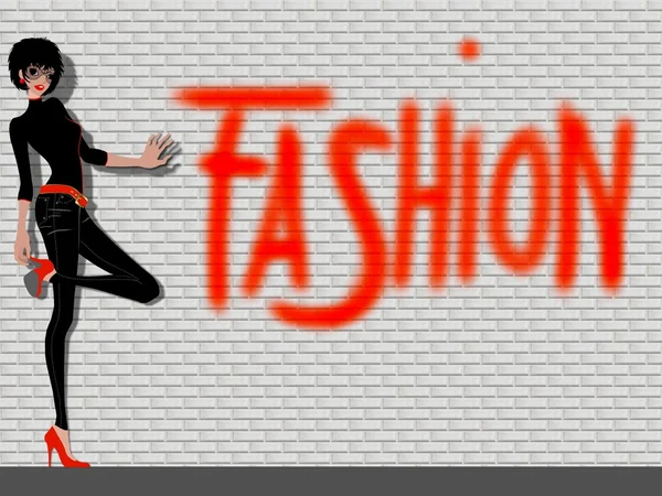 Fashion Model Background — Stock Photo, Image