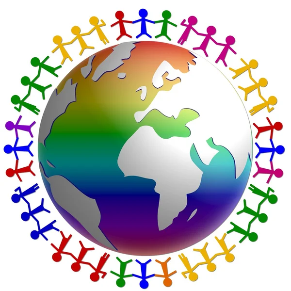 Peace around the world — Stock Photo, Image