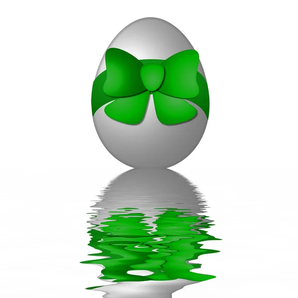 Húsvéti tojás szalag zöld — Stock Fotó