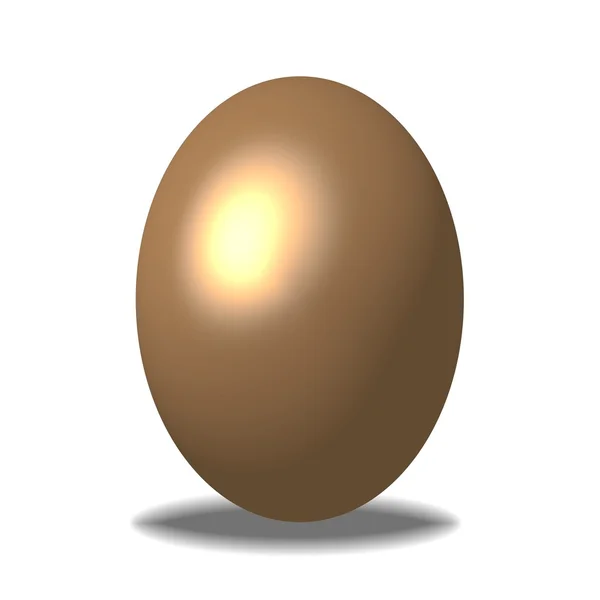 Huevo de Pascua dorado — Foto de Stock
