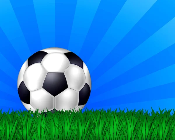 Fundo abstrato com bola de futebol — Fotografia de Stock