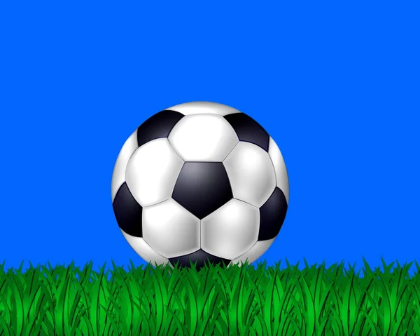 Fundo abstrato com bola de futebol — Fotografia de Stock