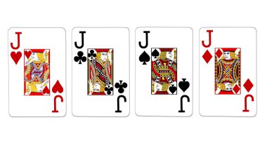 Poker Hand Quads Jacks clipart