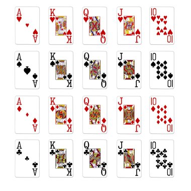 Poker Hands Royal Flush clipart