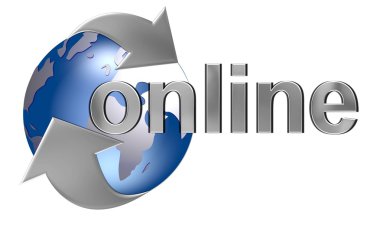 Online all over the planet clipart