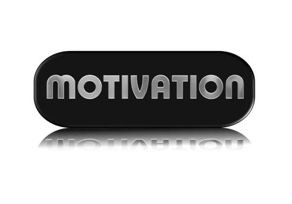 Motivation-knappen med skugga — Stockfoto