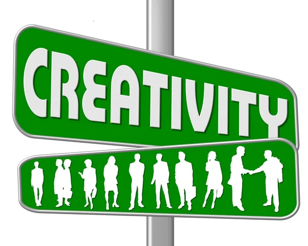 Motivación empresarial Signo de creatividad — Foto de Stock