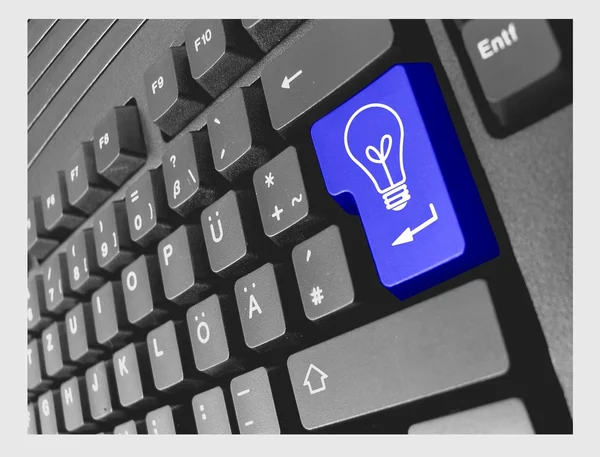 Lâmpada de teclado especial para PC — Fotografia de Stock