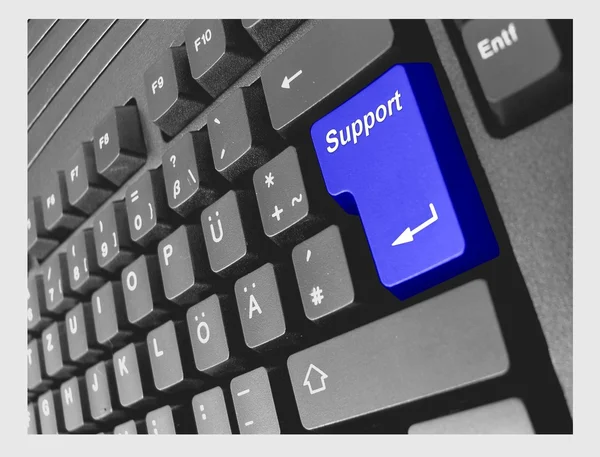 Spezielle PC-Tastatur-Unterstützung — Stockfoto
