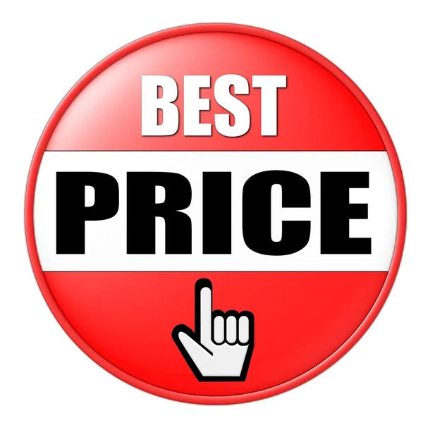Miglior prezzo pulsante — Foto Stock