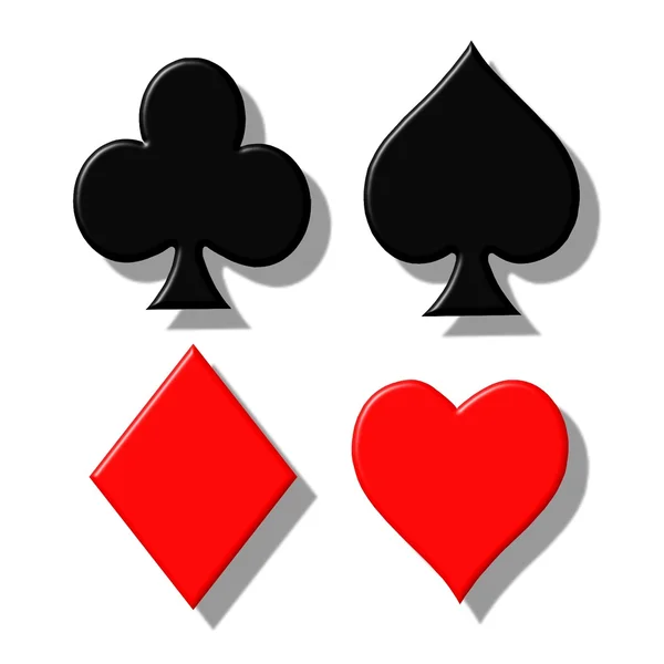 Spielkarten-Symbole — Stockfoto