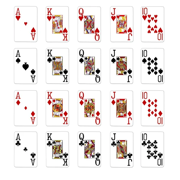 Poker Hands Royal Flush — Stock Photo, Image