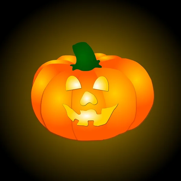 Glühende Halloween-Kürbisse — Stockfoto