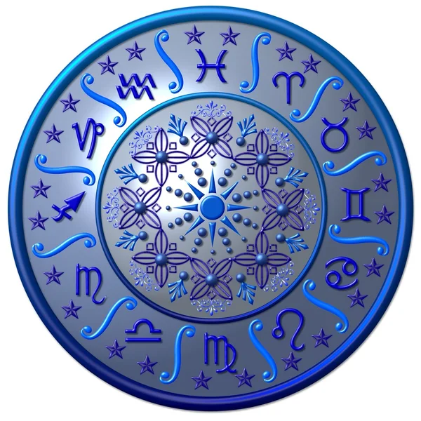 Zodiac δίσκο μπλε — Φωτογραφία Αρχείου